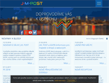 Tablet Screenshot of jmpost.cz